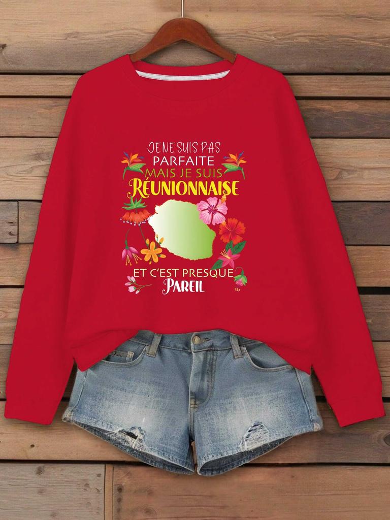 meeting Tropical Reunion Pride quote women's sweatshirts