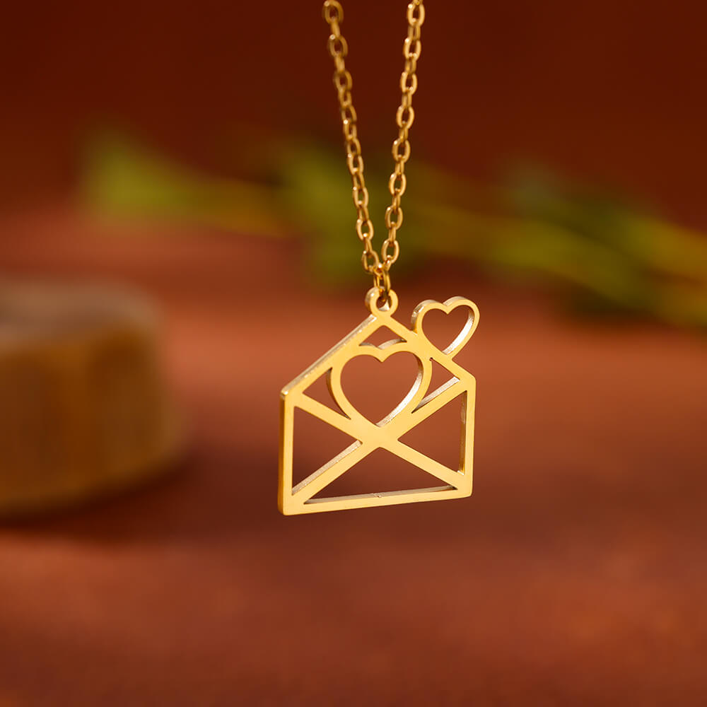 4 Style Heart Pendant Necklace For Women New Trendy 2026 Gold Color Stainless Steel Chain Necklace  Jewelry Gift Bijoux