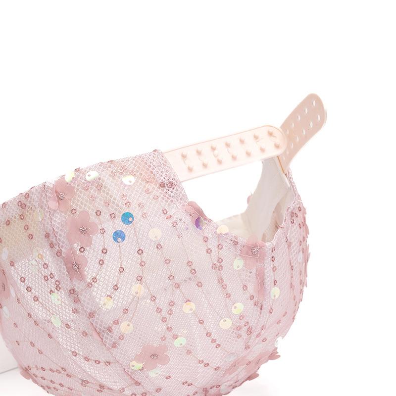 Netz Atmungsaktive Kappe Damen Sommerkappe Pailletten Sonnenschutz Sonnenhut Floral Baseballkappe