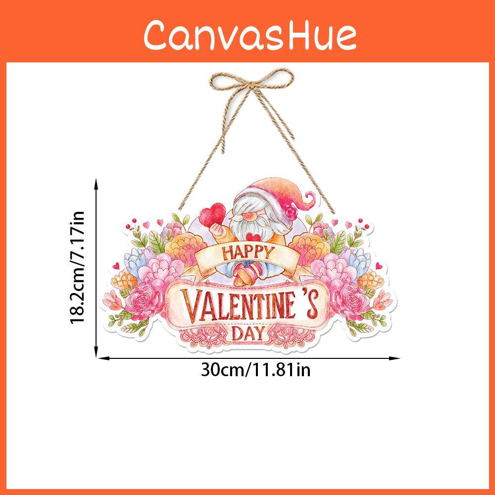 Valentines Day Pink Door Hanging Ornament For Party Venue Decoration With Paper Material Pack Of Four