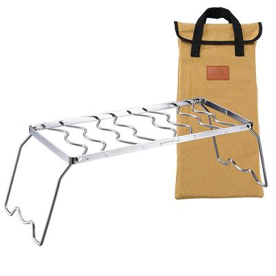 Support de réchaud CAMPING MOON, Hauteur réglable, pour brûleurs intégrés à cartouche de gaz, Support de réchaud, Sac de rangement inclus, Largeur 450 mm, MS-1015