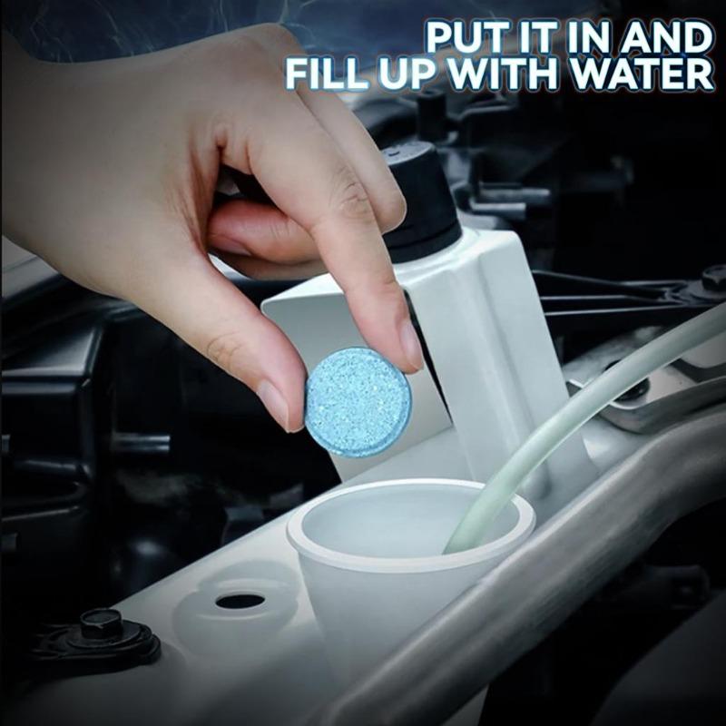 10Pc Car Windshield Glass Washer Cleaner Compact Effervescent Tablets Detergent