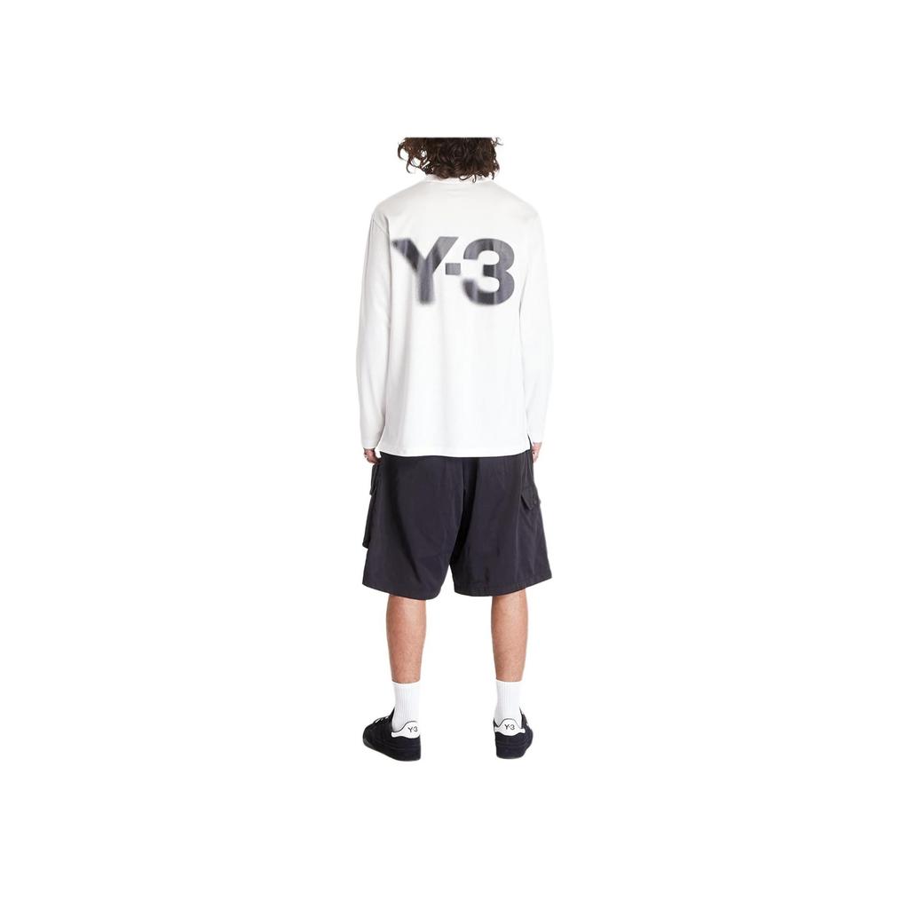 adidas x Y-3 Logo L/S Tee Cwhite Men Streetwear JE9279