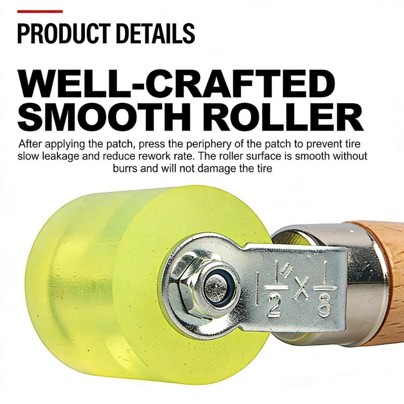 2Pcs Multipurpose Rubber Wheel Roller Tool Ergonomic Design for Car Soundproofing and DIY Seam Filling Projects