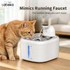 Fontaine à eau pour chat 3,5 L Distributeur d'eau sans fil pour animaux de compagnie avec plateau en acier inoxydable Batterie 4000 mAh Distribution d'eau par détection de mouvement