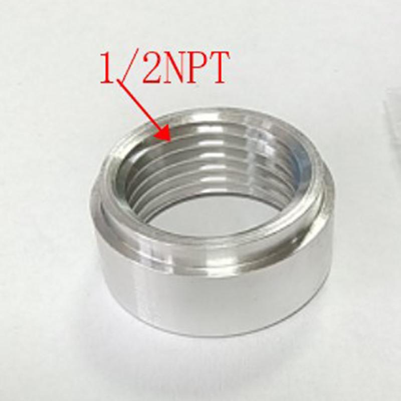1/4NPT 1/2NPT 3/8NPT 1/8NPT 3/4NPT M16X1.5 M18X1.5 Female Aluminium Weld Nut Fitting Weld Round Bung Fuel System Fittings7