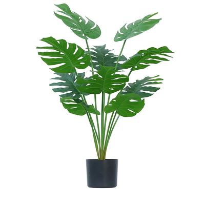 Artificial Tree Turtle Plant Potted Plant, Living Room Interior Decoration Ornaments Large Fake Green Plant Bonsai
