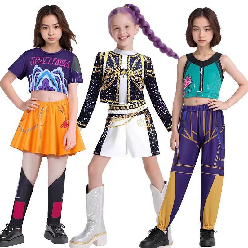 Demon Hunter K-pop Cosplay Outfit: Zoe Mira Rumi Singing Costume for Two-Dimensional Girl Groups