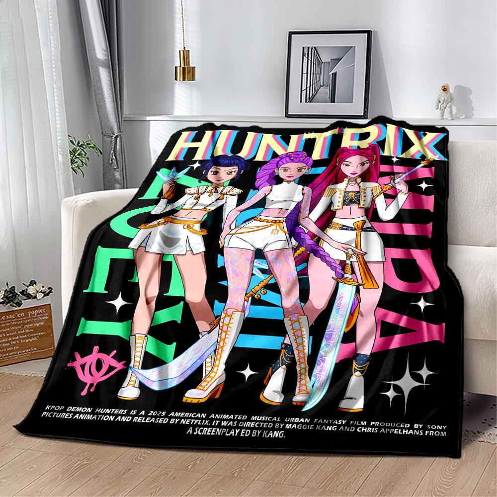 Fantasy Heroes Adventure Blanket Warmthful Decor Great for Seaside Bed Chair Four Seasons Universal Digital Print Gift for Travel Home Birthdays