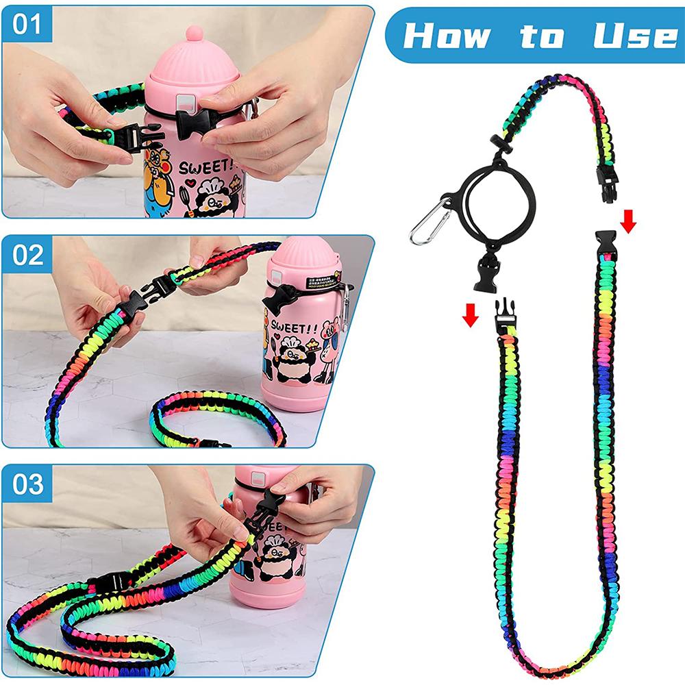 Water Bottle Handle Straps, Durable Strap Carriers for Outdoor Activities