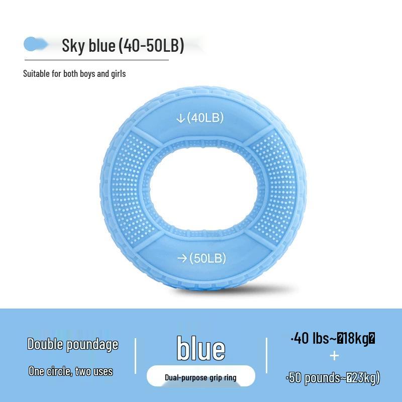 Silicone Grip Ring for Hand and Wrist Strengthening - Dual Resistance for Rehabilitation and Training
