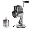Hand-Cranked Stainless Steel Vegetable and Fruit Slicer with Suction Cup