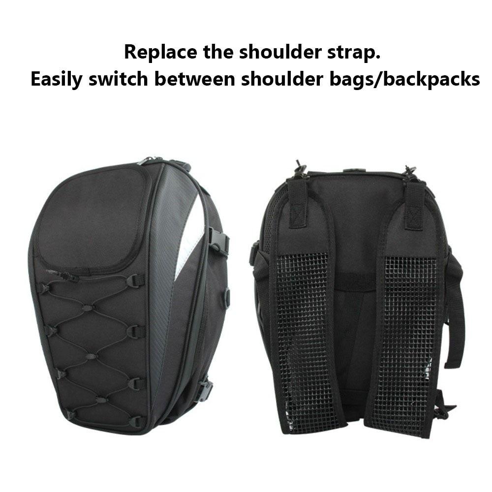 Large Capacity Motorcycle Tail Bag Waterproof Seat Bag Motorbike Rear Seat Bag  for Daily Ride