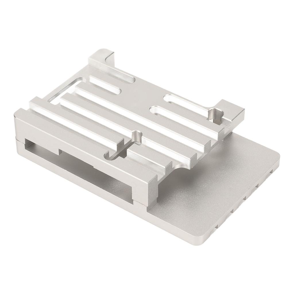 Gehäuse aus Aluminiumlegierung für RPi CNC-Bearbeitung Schnelle Wärmeableitung Leichtgewichtige Ultradünne Schale für RPi 3B+