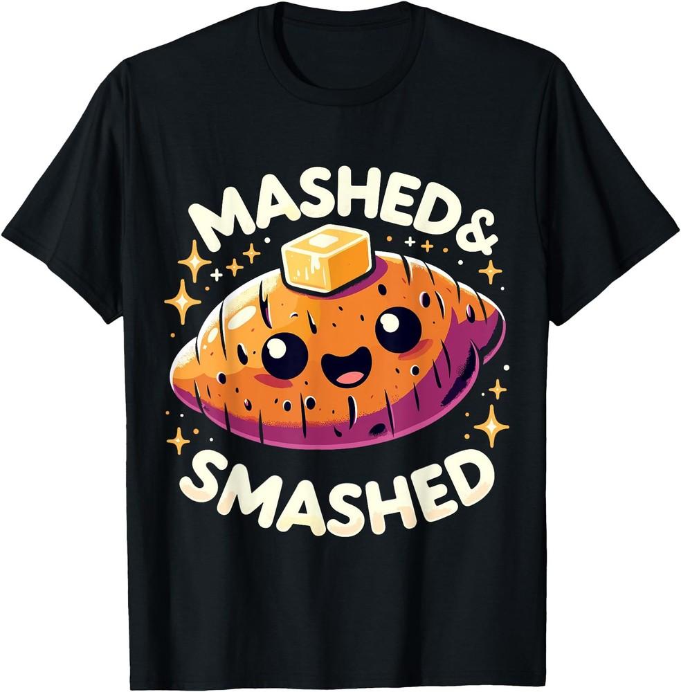 Den díkůvzdání Mačkané a Rozmačkané Legrační Sladké Brambory Tričko