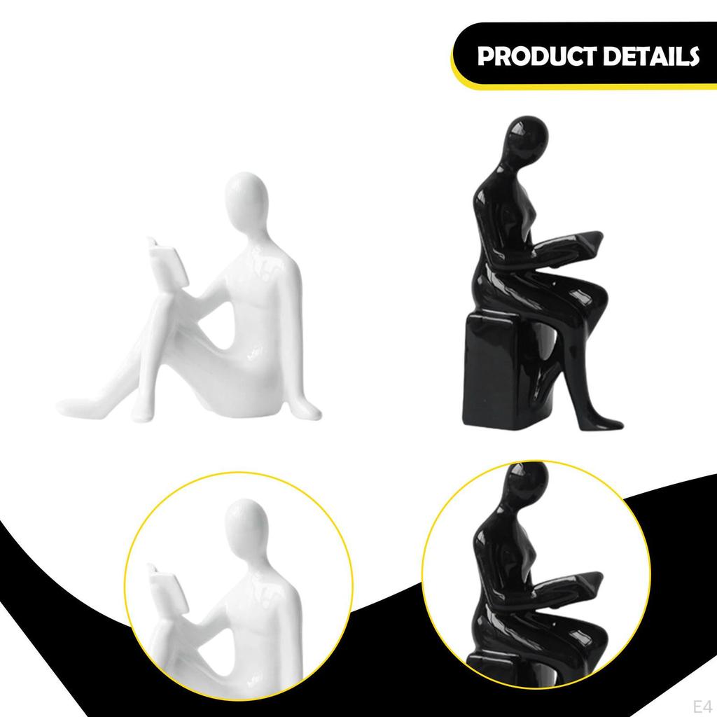 Bookends Book Ends Abstract Aesthetic Elegant Supports Statue Accent Sculpture Decor Stoppers