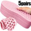 5pairs 5D Foot Full Palm Massage Insole for Men Women Anti Slip Foot Relieve Foot Fatigue Pressure Soft Sports Casual Sole Pads