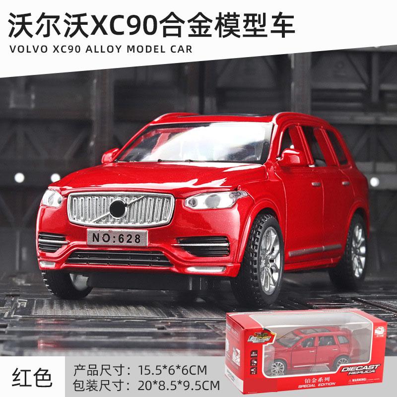 

1:32 Volvo XC90 Модель легкосплавного автомобиля Light Music Back Force 6 Door Opening Simulation Модель автомобиля красный