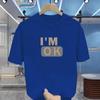 Men's T-shirt Summer Street Jumper T-shirt Men's and Women's Breathable Clothing Classic Letter-printed Cotton Short-sleeved Top