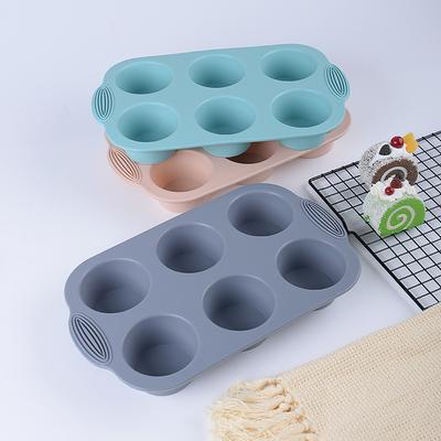 Silicone Mold 6 Round Muffins DIY High-temperature Silicone Cake Mold Kitchen Baking Tools