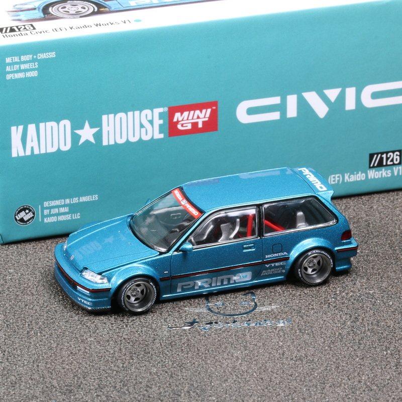 KAIDO HOUSE MINIGT 1/64 Honda NSX Open Lid Simulation Die Casting Alloy Car Model Collection Desktop Ornament Boy's Toy