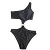 Women S Solid Color One Piece Bikini Swimsuit For Beach Vacation