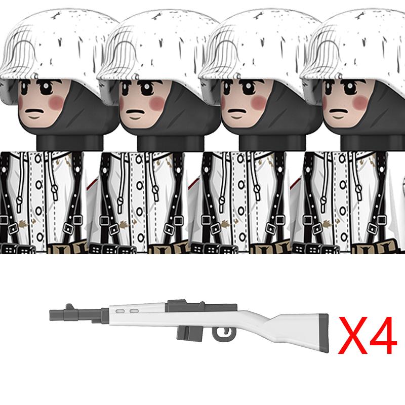 High-Quality Ww2 High-Quality Germany High-Quality Winter Military figure Army style High-Quality Army High-Quality Building High-Quality Blocks