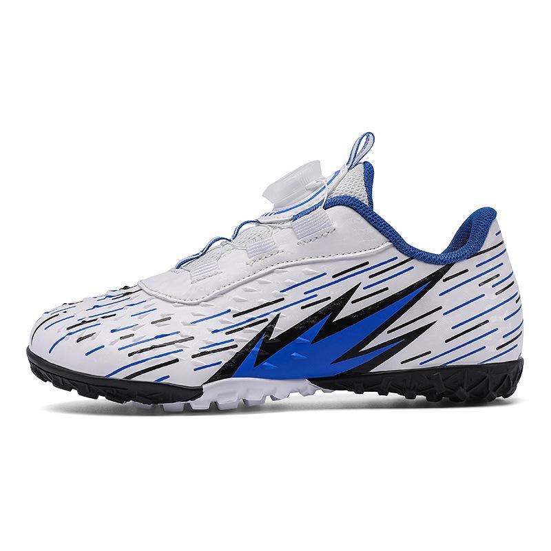 

New children s football shoes men s TF broken nails youth shoes student rotating buckle Velcro shoes girls sneakers 38