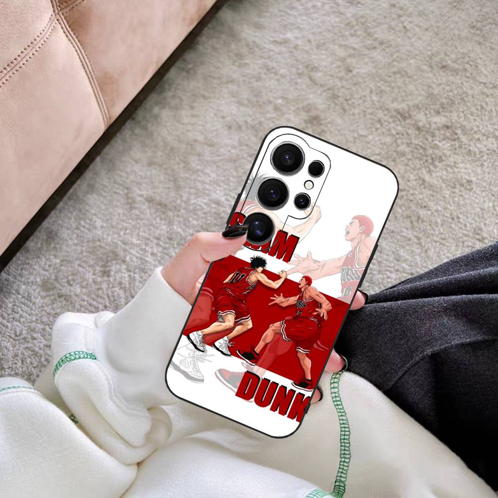 Japanese S-SLAM D-DUNK Phone Case For Samsung S 24 Fe 25 Ultra Plus 20 Lite 21 30 22 23 24 22 Ultra 5G Fundas