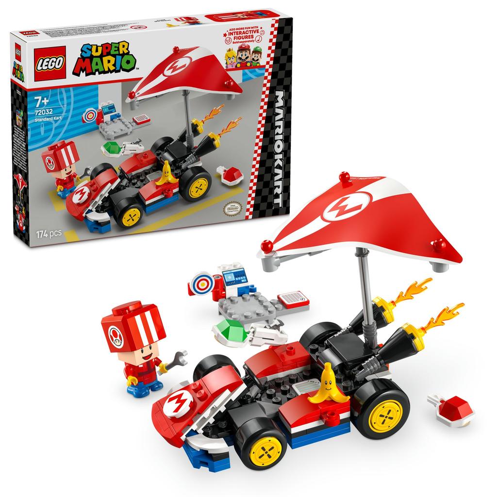 LEGO Super Mario Mario Kart – Hračka se standardním vozíkem Block789 Hra Mario zboží pro základní školu 72032