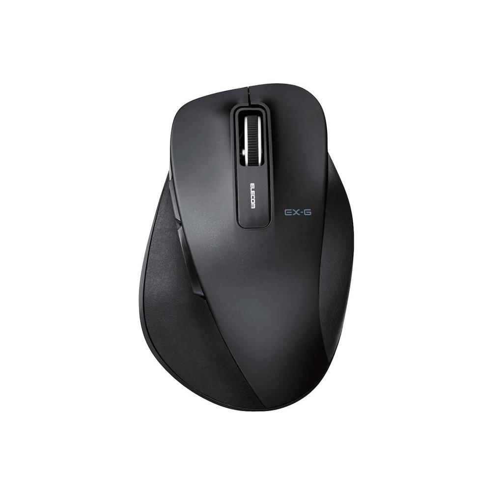 ELECOM Wireless Mouse, Quiet, Grip Perfect, Medium Size, 5 Buttons, Black, M-XGM10DBSBK