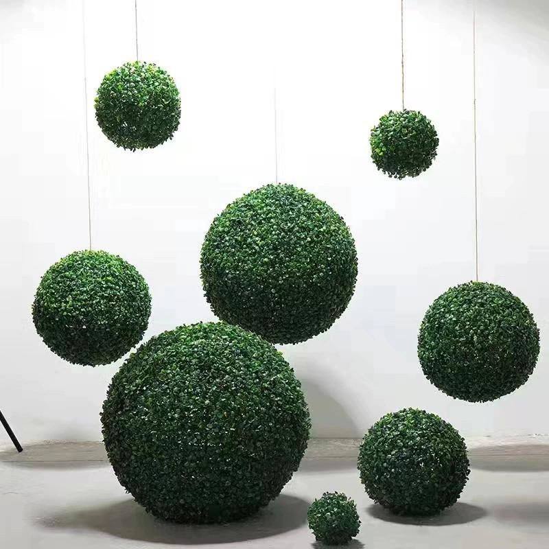 Odorata Simulation Aglaia Grass Ball Artificial Green Plant For Decor Outdoor