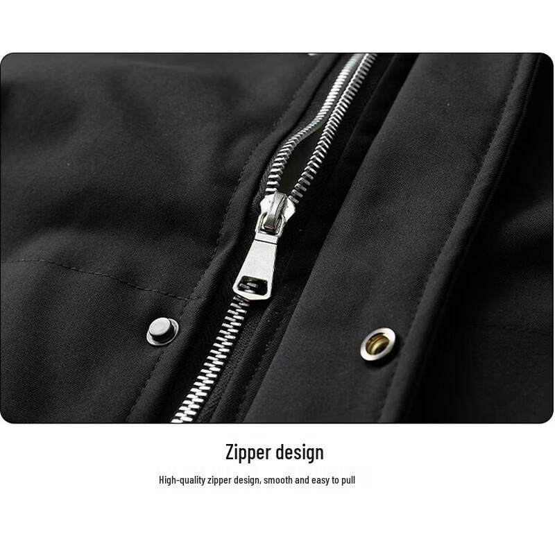 Jeanswest Men's Fleece-Lined Waterproof Winter Jacket