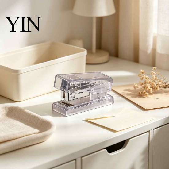 Mini Stapler for Test Papers Stapler, Compact Travel Size, with Smooth Binding 2 to Pocket Size 15 Pages of Paper, Portable Lightweight Students