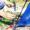 3Pcs Steel Ground Stakes Tents Nails U Shaped Metal Fences Stake Tent Pegs for Trampolines Camping Canopies Sheds