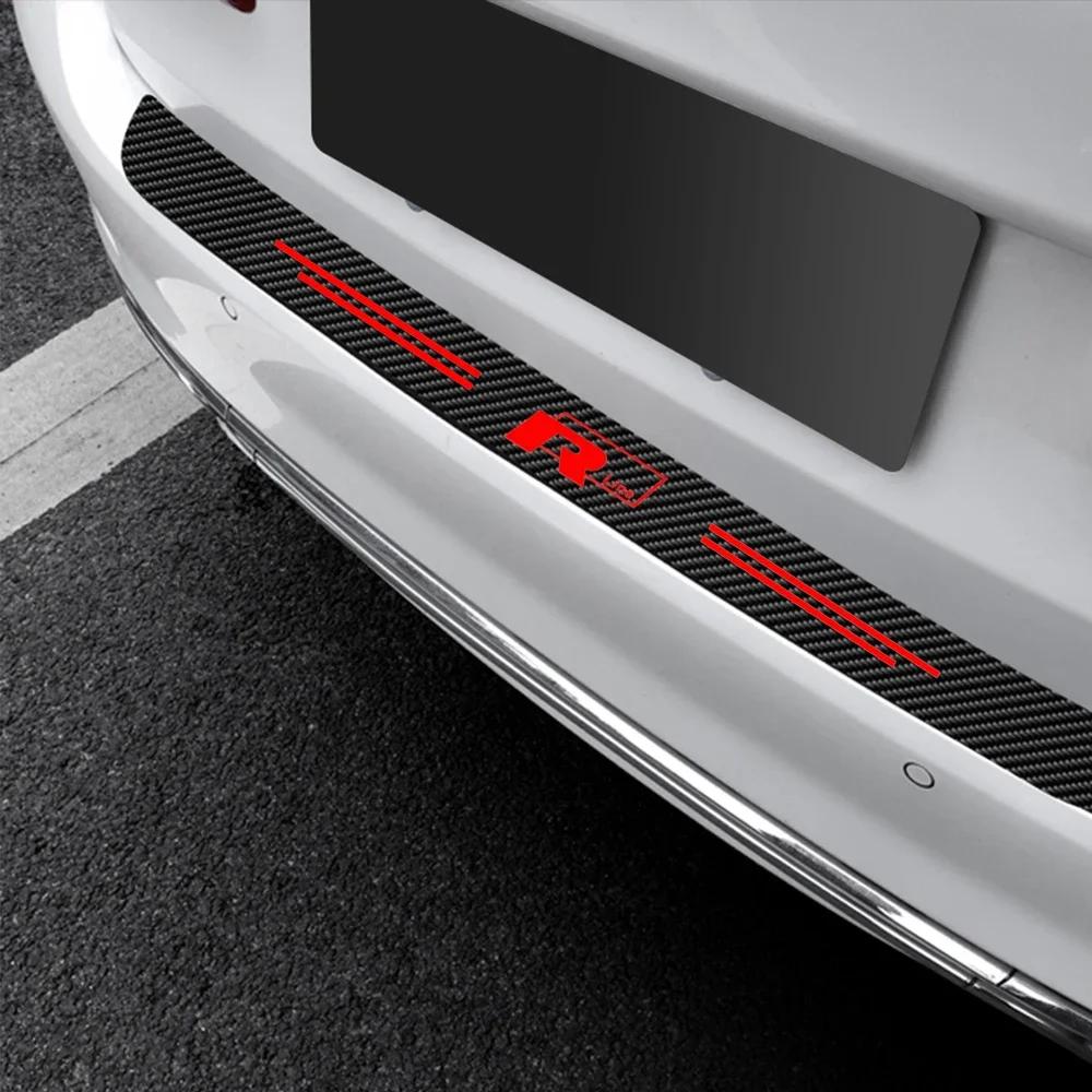 RSQ1 VW 2026 Hot for Volkswagen Car Door Sill Threshold Protector Sticker Rline R line Golf Polo Jetta Trunk Door Bumper Scratch Guar