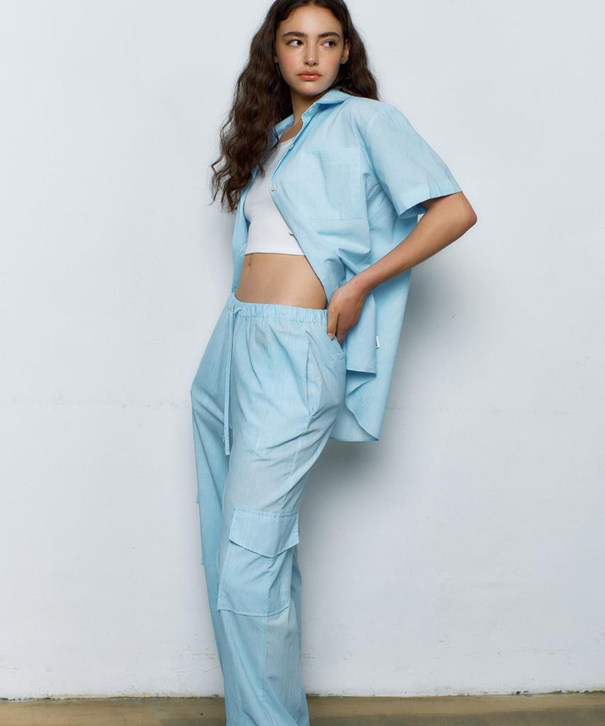 MANAVIS7 Neff Cargo Pants [Sky Blue]