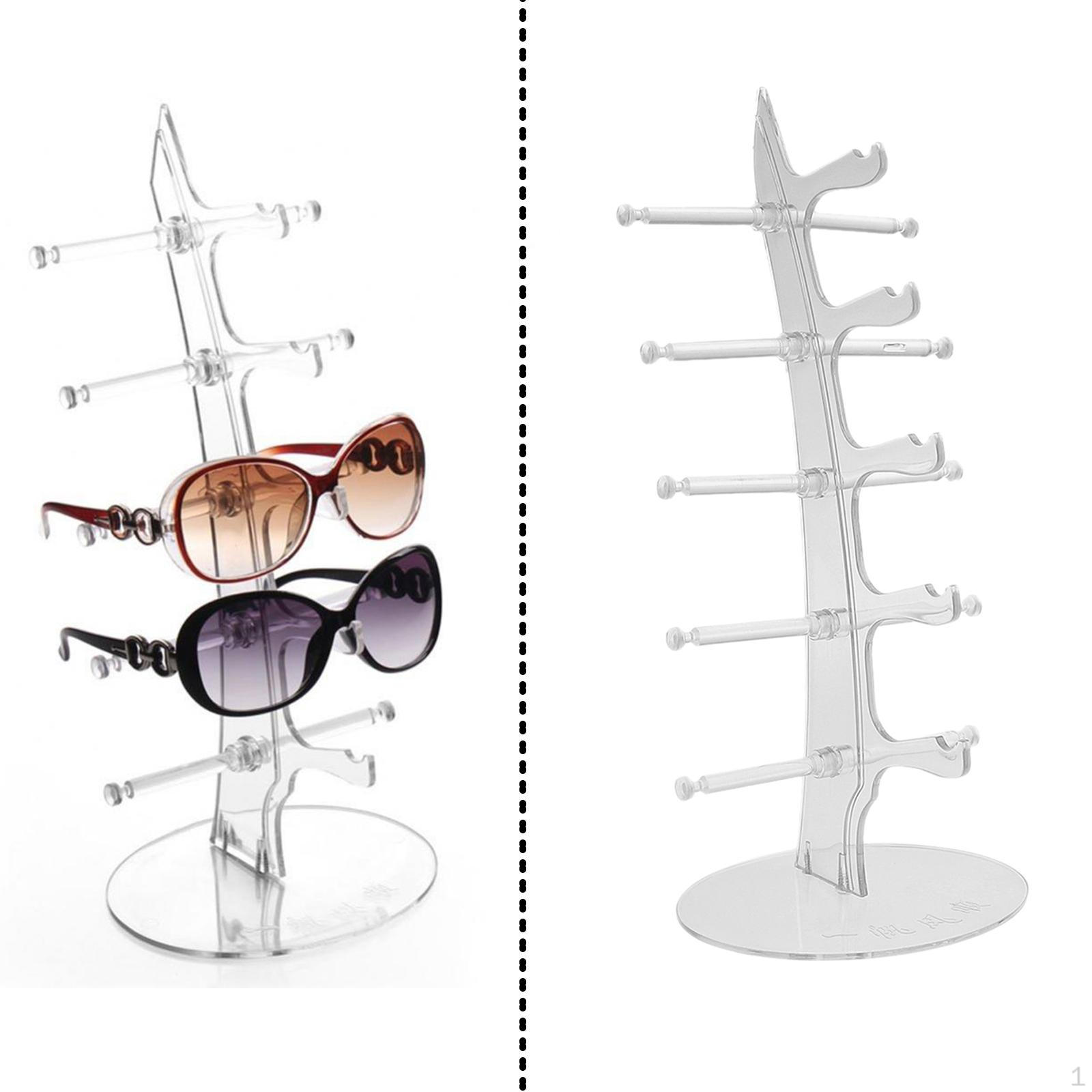 Display Stands 5 Tiers Sunglasses Eyeglasses Holder Shelf чистый