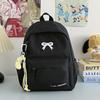 Schoolbag Wholesale High Value Bow Lightweight Small Backpack Japanese Ins Simple High School Student Schoolbag Versatile Backpack