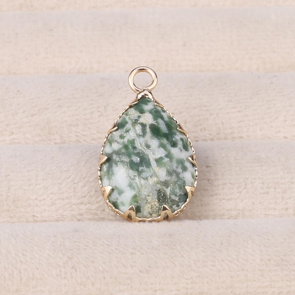 2 Stücke Naturstein Kleine Anhänger Tropfenförmigen Facettierten Anhänger Für Schmuck Machen DIY Halskette Ohrringe Armband Zubehör