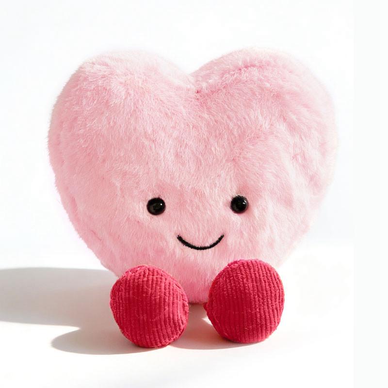 Plush Heart Shaped Toy For Valentines Day Gift For Girls And Kids