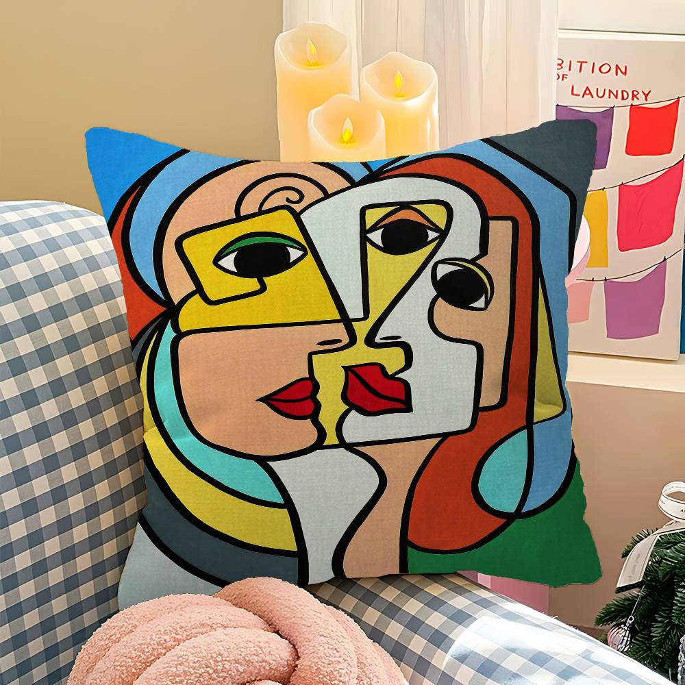 Pablo Picasso Famous Artwork Cushion Cover Car Throw Pillow Case For Sofa Car Christmas Gift 40x40cm 45x45cm