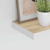 Vidaxl Półki Ścienne, 4 Szt., Kolor Dębu I Biel, 60X23,5X3,8 Cm, Mdf