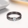 3mm Thin Ceramic Promise Ring for Women Minimalist Pink Green White Black