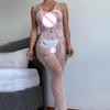 Transparently Crotchless Lingerie Lace Pantyhose For Adults Woman Full Body Stocking Costume
