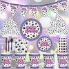 Puppy Dog Paws Party Supplies Tableware Plates Cups Tablecloth Banner Birthday