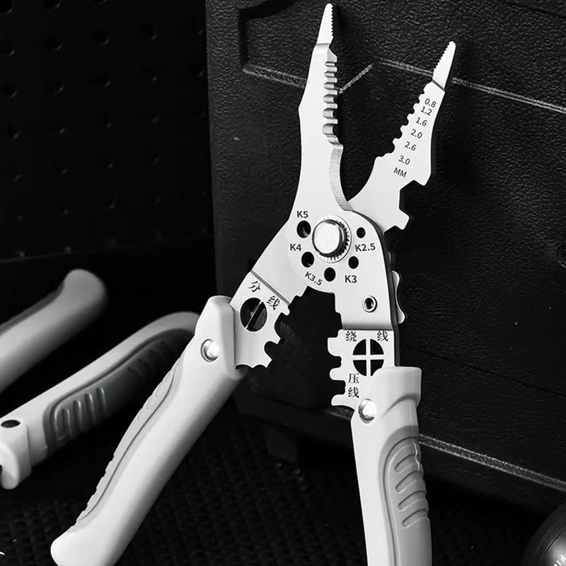 Multi Functional Wire Stripping Pliers 21 In One Pliers for Electricians To Crimp and Guide Winding Cutting Electricians Tools