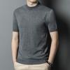 Spring New Mid-Year Men's Sweater Thin Crew Neck Casual Short Sleeve Knitted Sweater Men's Clothing