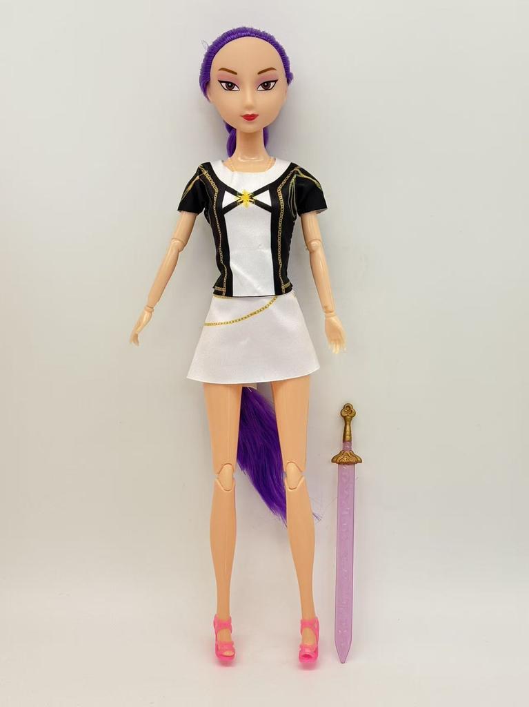 Trendy peripherals, new cute dolls, music playback, movable joint dolls, weapon ornaments, gift for best friend