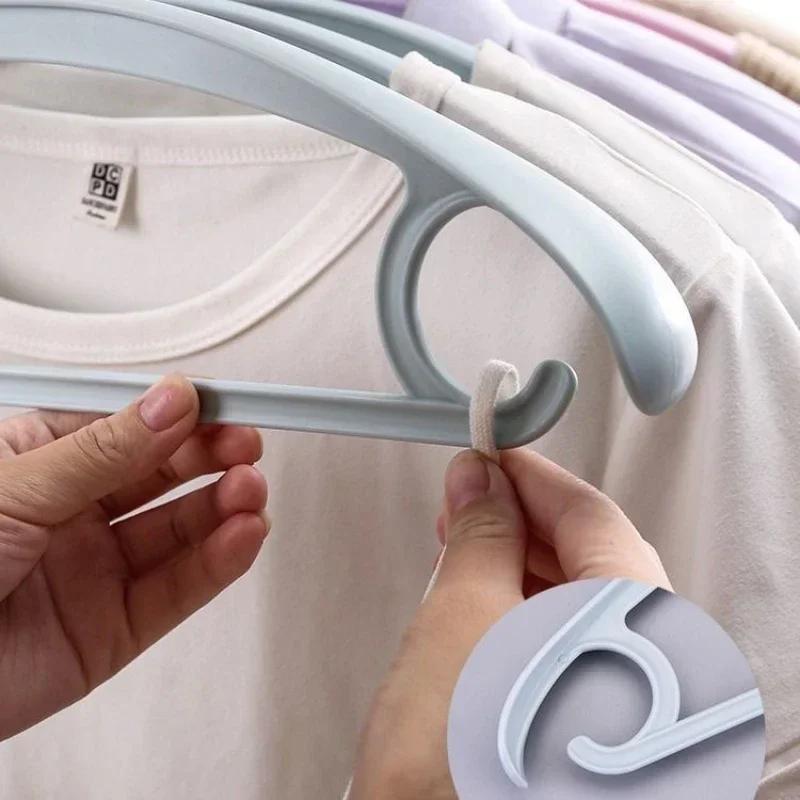 5PCS Impregnated Semi-round Coat Hanger Seamless Storage Thick Clothes Brace Non-slip Stainless Steel Clothes Hanging Adult